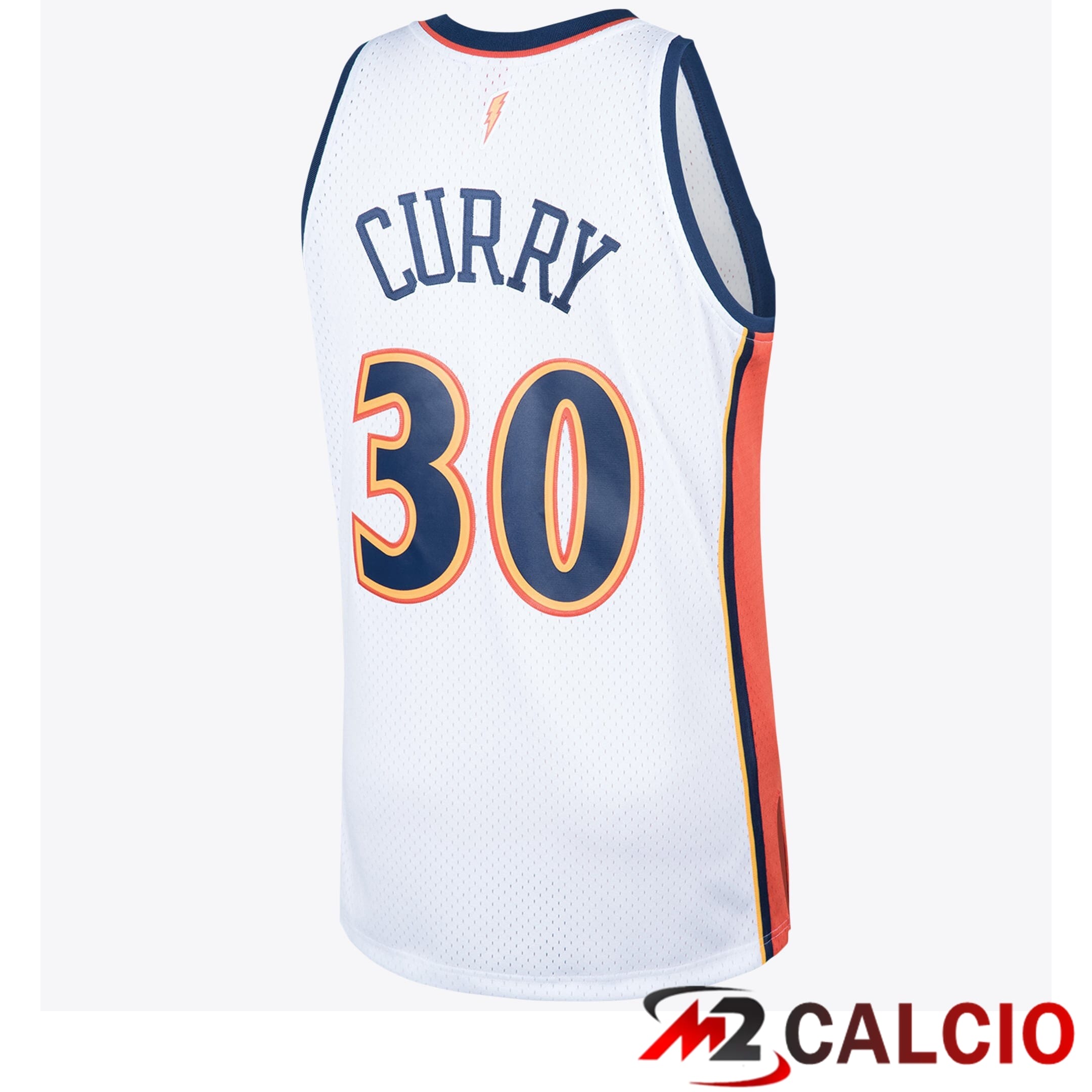 Maglie Golden State Warriors 2009 Steph Curry Hardwood Classics Home Swingman Di Mitchell & Ness - Bianco - Uomo