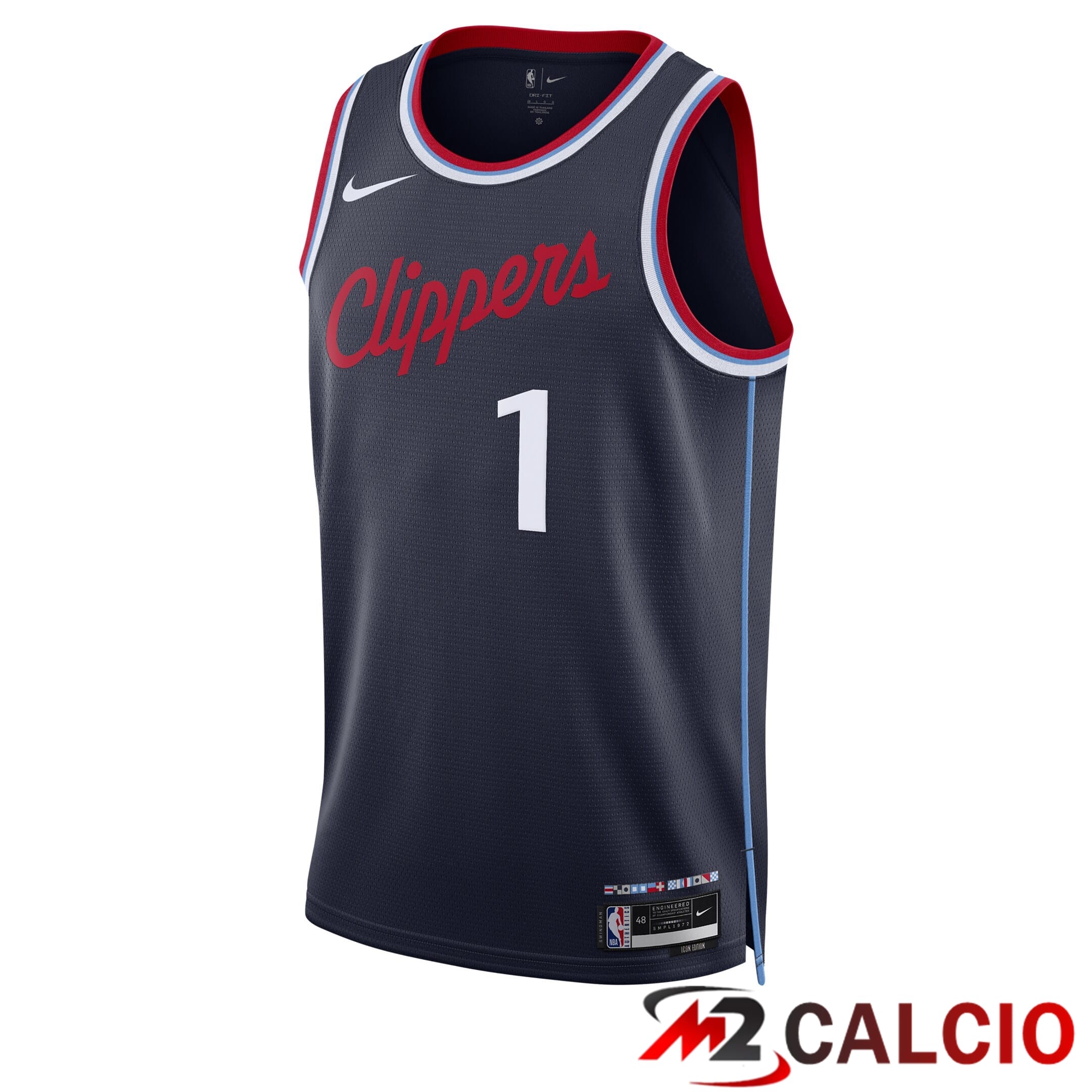 Maglie La Clippers Nike Icon Edition Swingman - Nera - James Harden - Unisex