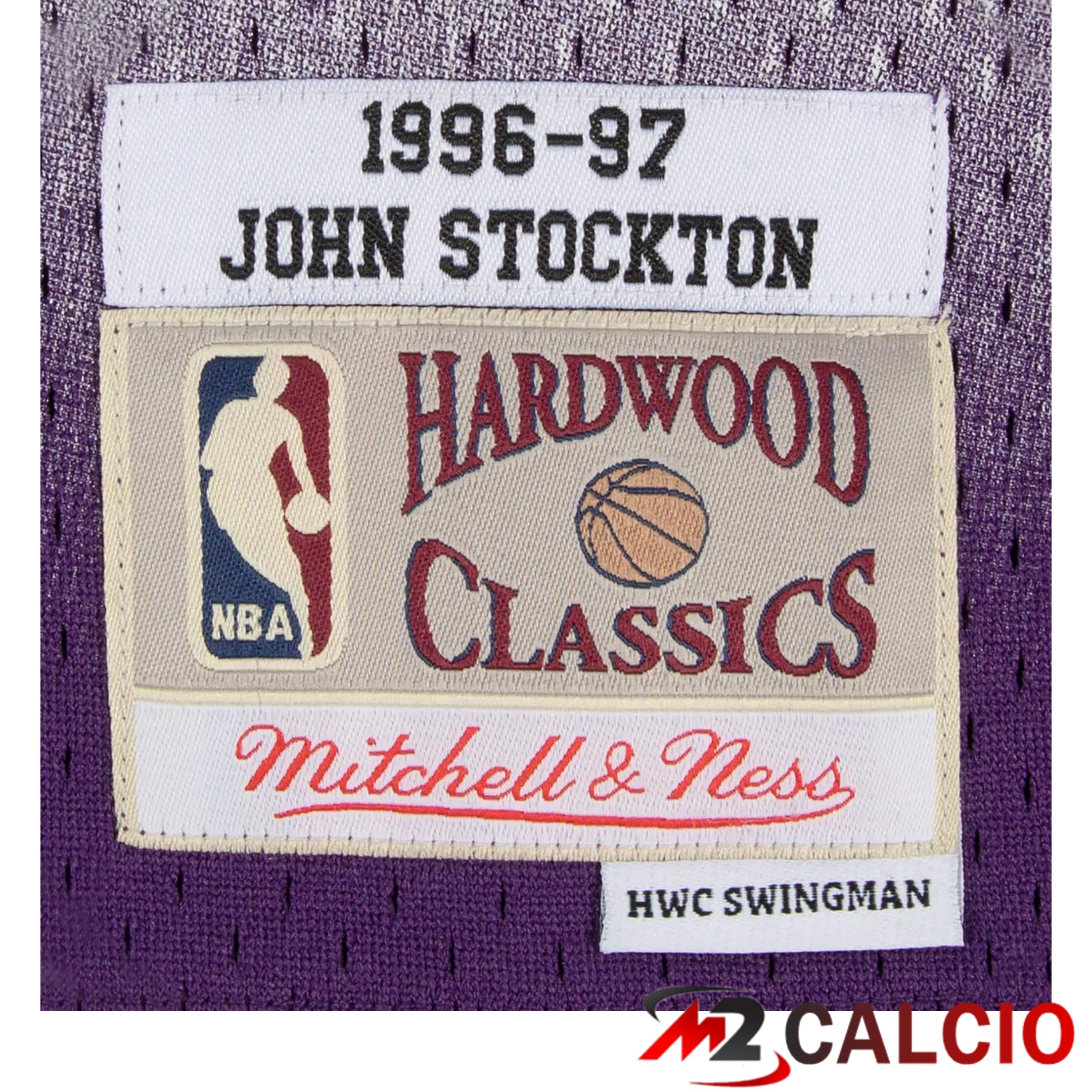 Maglie Utah Jazz John Stockton Hardwood Classics Road Swingman Di Mitchell & Ness - Uomo