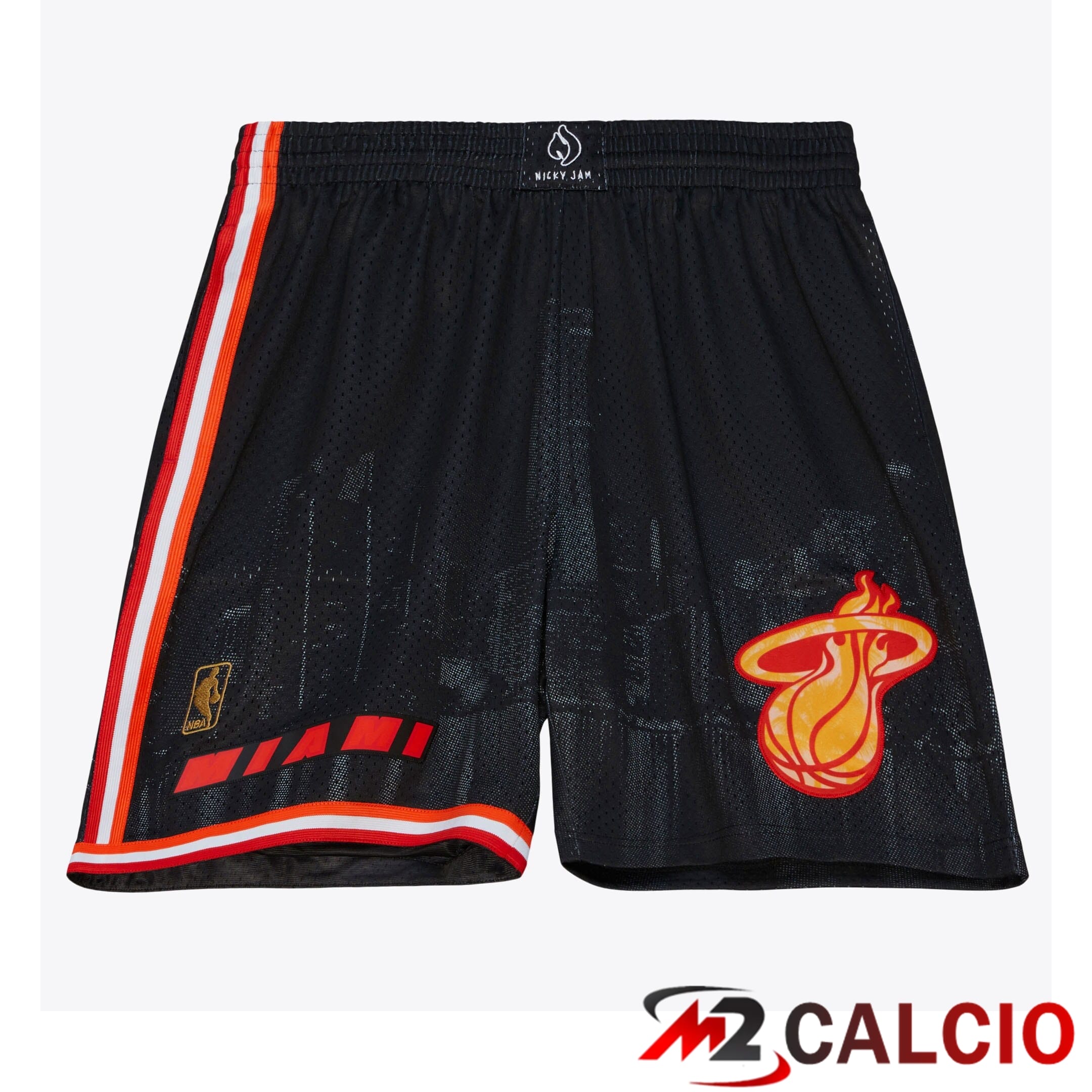 Pantaloncini Swingman Miami Heat Mitchell & Ness X Nicky Jam