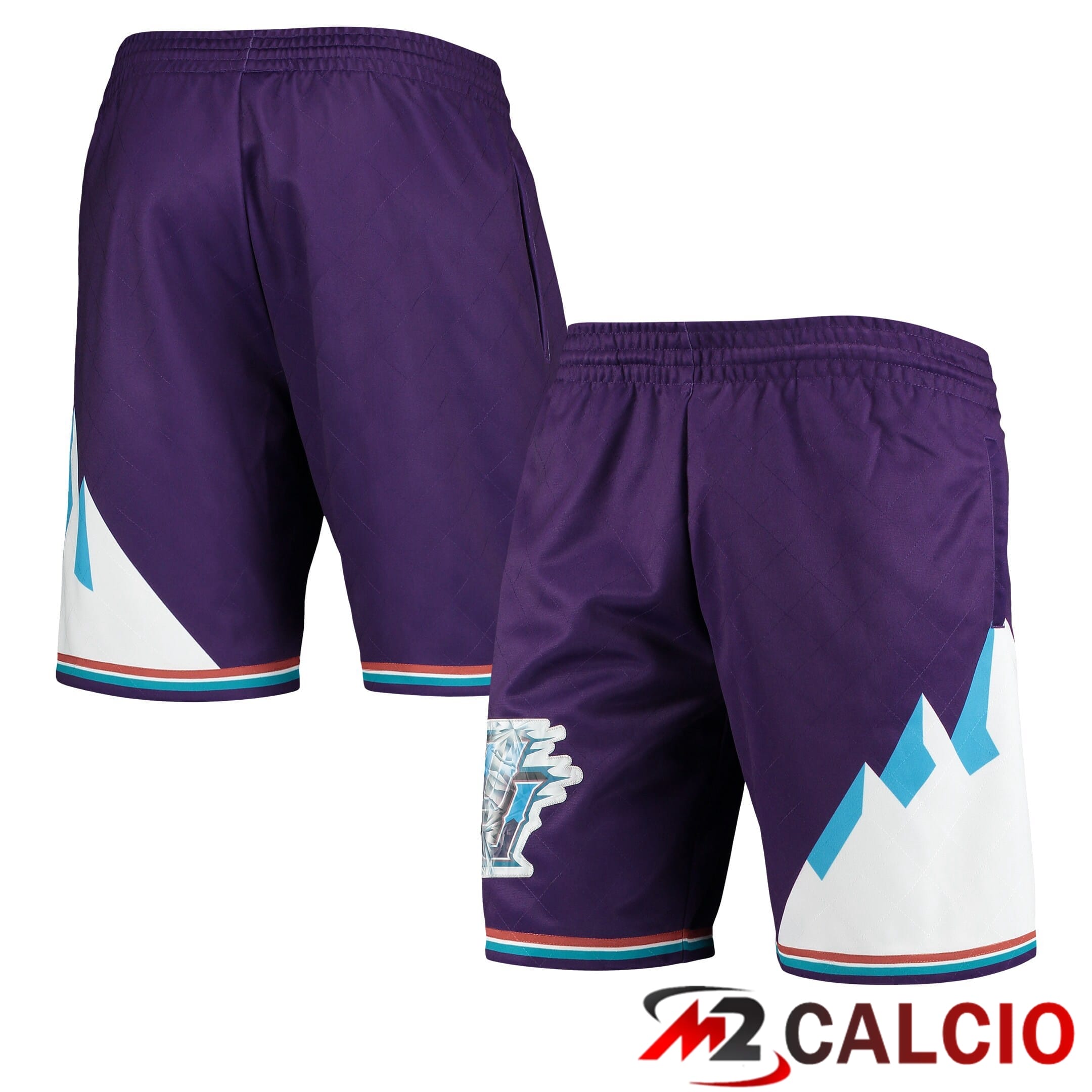 Pantaloncini Swingman Da Uomo Mitchell & Ness Purple Utah Jazz 1996 Hardwood Classics 75th Anniversary