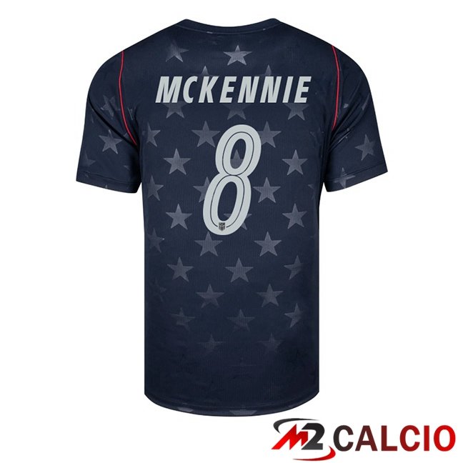 Maglie Calcio USA (Weston McKennie 8) Seconda Nero 2026/2027