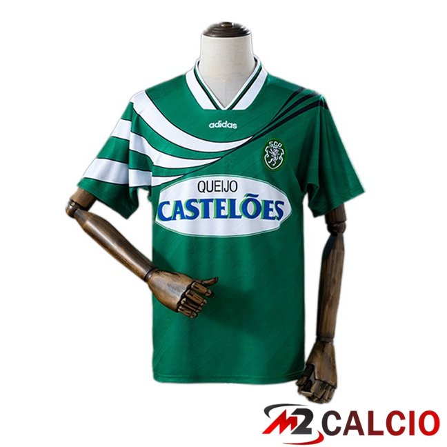 Maglie Calcio Sporting CP Retro Seconda Verde 1994-1995