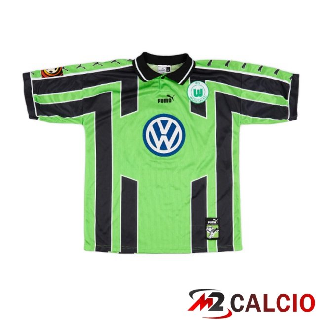 Maglie Calcio Vfl Wolfsburg Retro Seconda Verde Nero 1999-2000