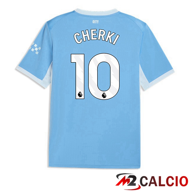 Maglie Calcio Manchester City (Rayan Cherki 10) Prima Blu 2026/2027