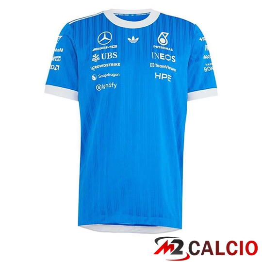 T-Shirt F1 Mercedes Benz Team Blu/Bianco 2026