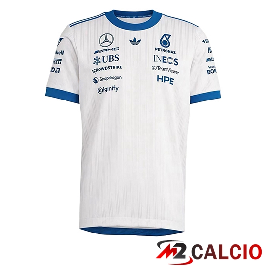 T-Shirt F1 Mercedes Benz Team Bianco/Blu 2026