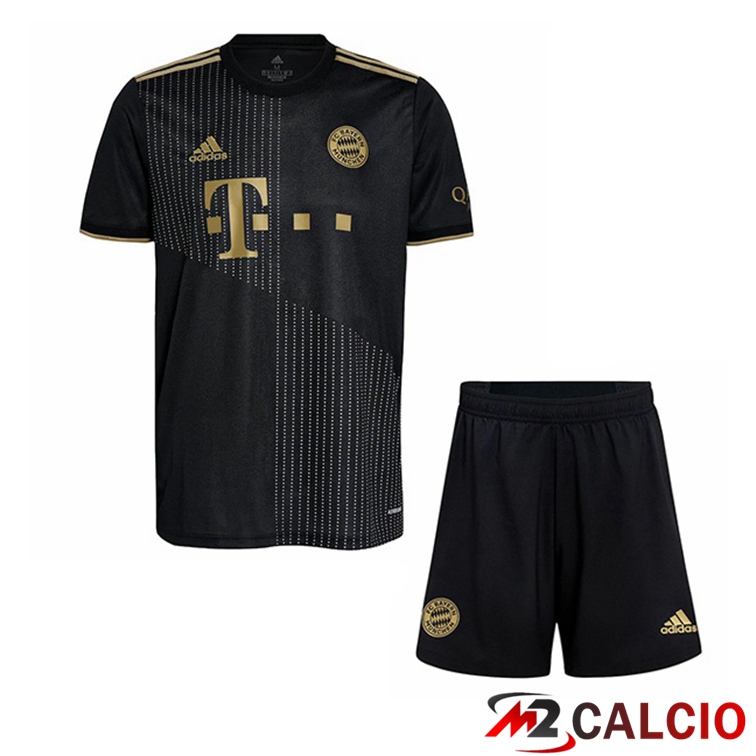 Maglie Calcio Personalizzate,Tute Calcio Squadre,Maglia Nazionale Italiana Calcio | Maglia Bayern Monaco Bambino Seconda Nero 2021/22