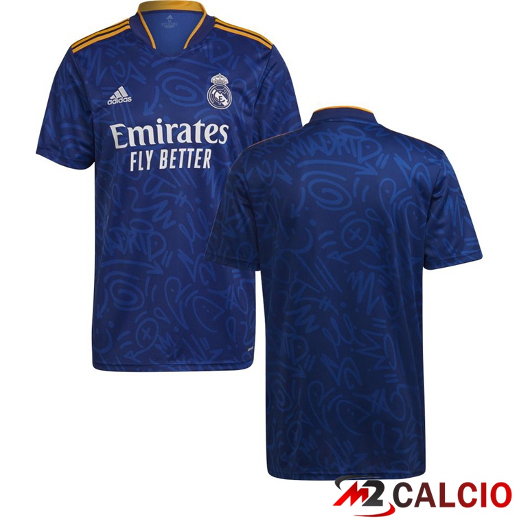 Maglie Calcio Personalizzate,Tute Calcio Squadre,Maglia Nazionale Italiana Calcio | Maglie Calcio Real Madrid Seconda Blu 2021/2022