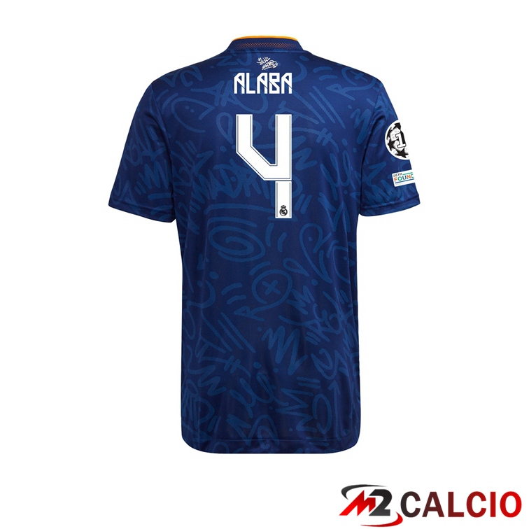 Maglie Calcio Personalizzate,Tute Calcio Squadre,Maglia Nazionale Italiana Calcio | Maglia Real Madrid (SERGIO RAMOS 4) Seconda Blu 2021/2022