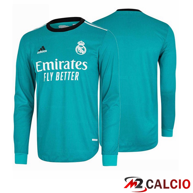Maglie Calcio Personalizzate,Tute Calcio Squadre,Maglia Nazionale Italiana Calcio | Maglie Calcio Real Madrid Terza Manica Lunga 2021/2022