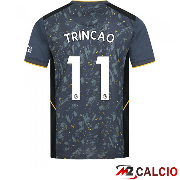 Maglie Calcio Personalizzate,Tute Calcio Squadre,Maglia Nazionale Italiana Calcio | Maglia Wolverhampton (TRINCÃO 11) Seconda Blu 2021/22