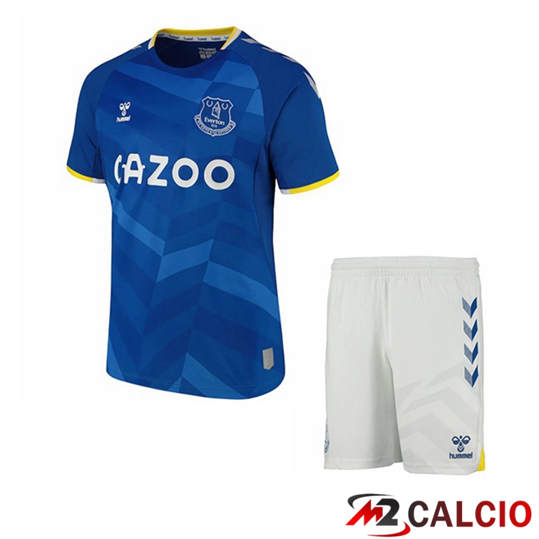 Maglie Calcio Personalizzate,Tute Calcio Squadre,Maglia Nazionale Italiana Calcio | Maglia FC Everton Bambino Prima Blu 2021/22