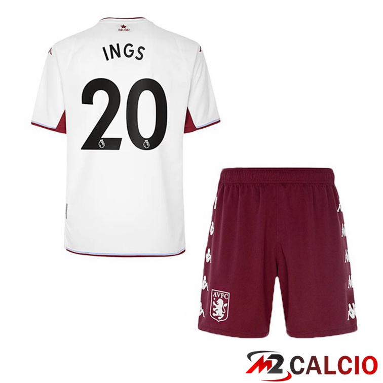 Maglie Calcio Personalizzate,Tute Calcio Squadre,Maglia Nazionale Italiana Calcio | Maglia Aston Villa (Ings 20) Bambino Seconda Bianco 2021/22 Maglie Calcio Personalizzate,Tute Calcio Squadre,Maglia Nazionale Italiana Calcio | Maglia Aston Villa (Ings 20) Bambino Seconda Bianco 2021/22