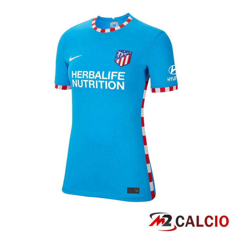 Maglie Calcio Personalizzate,Tute Calcio Squadre,Maglia Nazionale Italiana Calcio | Maglie Calcio Atletico Madrid Donna Terza Blu 2021/2022
