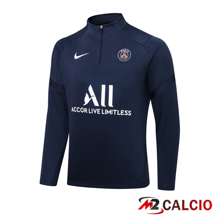 Maglie Calcio Personalizzate,Tute Calcio Squadre,Maglia Nazionale Italiana Calcio | Felpa Allenamento Paris PSG Blu Reale 2021/2022