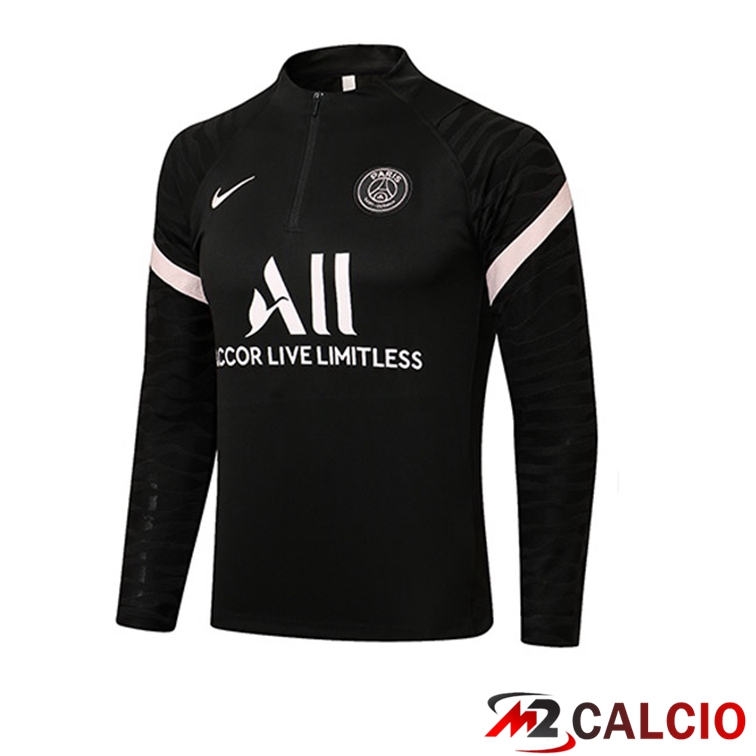 Maglie Calcio Personalizzate,Tute Calcio Squadre,Maglia Nazionale Italiana Calcio | Felpa Allenamento Paris PSG Nero 2021/2022