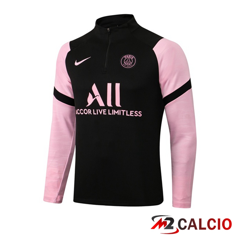 Maglie Calcio Personalizzate,Tute Calcio Squadre,Maglia Nazionale Italiana Calcio | Felpa Allenamento Paris PSG Nero Rosa 2021/2022