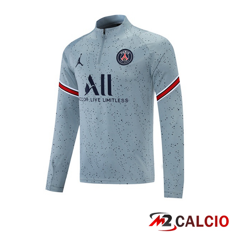 Maglie Calcio Personalizzate,Tute Calcio Squadre,Maglia Nazionale Italiana Calcio | Felpa Allenamento Jordan PSG Nero Bianco 2021/2022