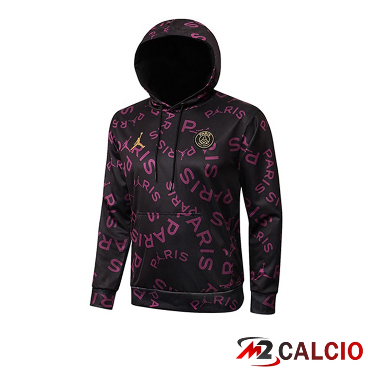 Maglie Calcio Personalizzate,Tute Calcio Squadre,Maglia Nazionale Italiana Calcio | Felpa Cappuccio Jordan PSG Viola 2021/2022