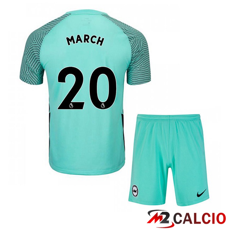 Maglie Calcio Personalizzate,Tute Calcio Squadre,Maglia Nazionale Italiana Calcio | Maglia Brentford FC (MARCH 20) Bambino Seconda Verde 2021/22