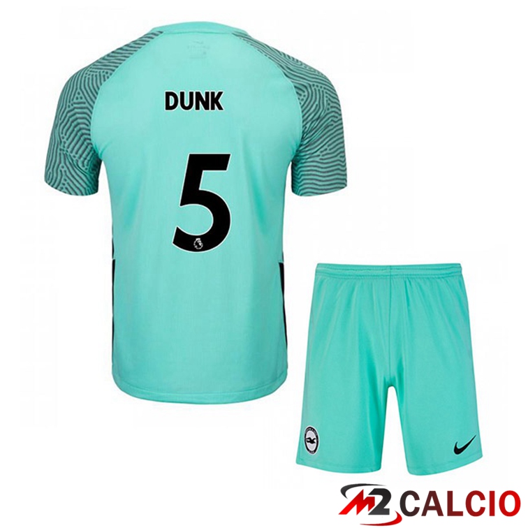 Maglie Calcio Personalizzate,Tute Calcio Squadre,Maglia Nazionale Italiana Calcio | Maglia Brentford FC (DUNK 5) Bambino Seconda Verde 2021/22