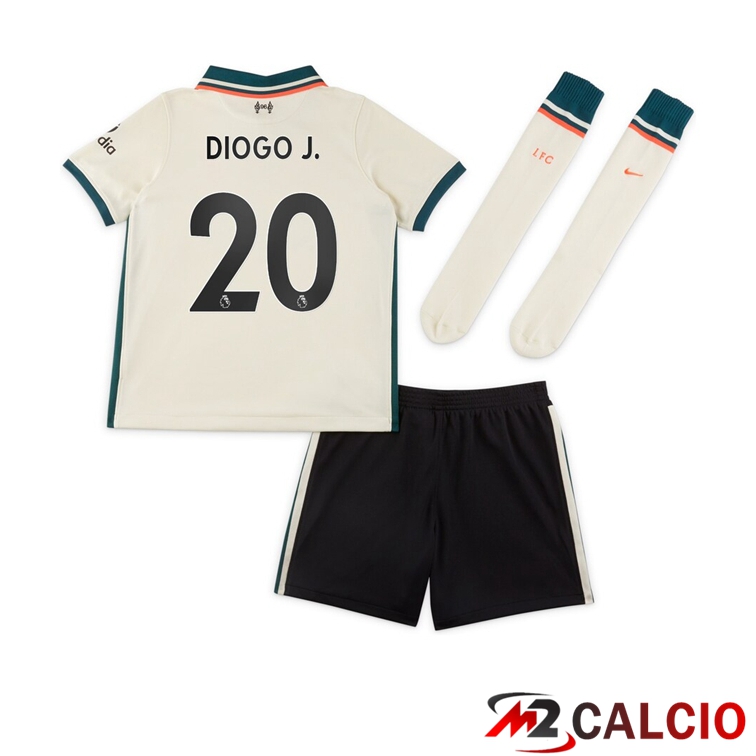 Maglie Calcio Personalizzate,Tute Calcio Squadre,Maglia Nazionale Italiana Calcio | Maglia FC Liverpool (DIOGO J. 20) Bambino Seconda Bronzer 2021/2022