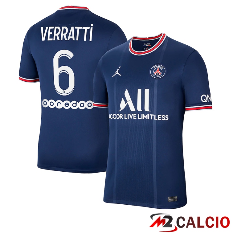 Maglia Paris PSG (VERRATTI 6) Prima Blu 2021/2022