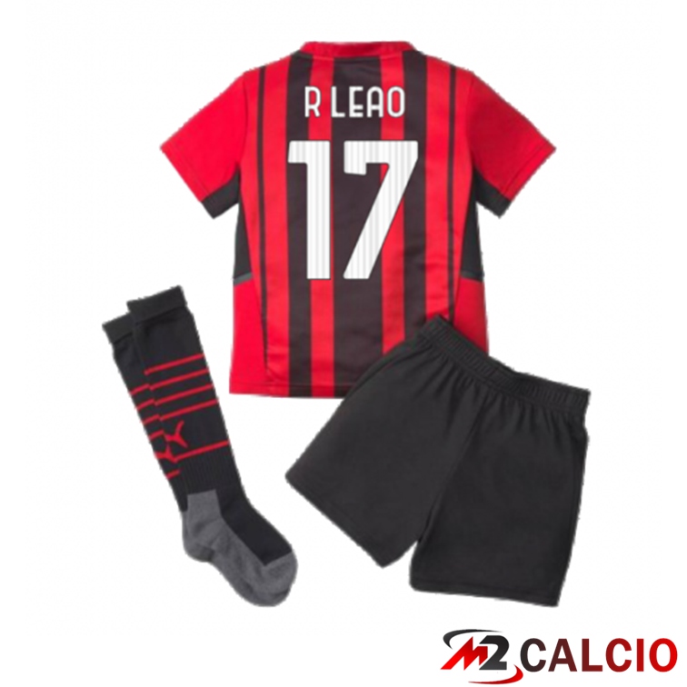 Maglie Calcio Personalizzate,Tute Calcio Squadre,Maglia Nazionale Italiana Calcio | Maglia AC Milan(R.LEAO 17)Bambino Prima Rosso/Nero 2021/2022 Maglie Calcio Personalizzate,Tute Calcio Squadre,Maglia Nazionale Italiana Calcio | Maglia AC Milan(R.LEAO 17)Bambino Prima Rosso/Nero 2021/2022