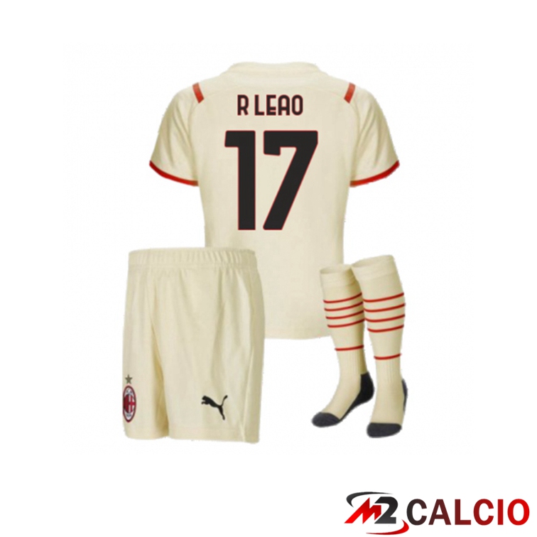 Maglie Calcio Personalizzate,Tute Calcio Squadre,Maglia Nazionale Italiana Calcio | Maglia AC Milan(R.LEAO 17)Bambino Seconda Beige 2021/2022 Maglie Calcio Personalizzate,Tute Calcio Squadre,Maglia Nazionale Italiana Calcio | Maglia AC Milan(R.LEAO 17)Bambino Seconda Beige 2021/2022