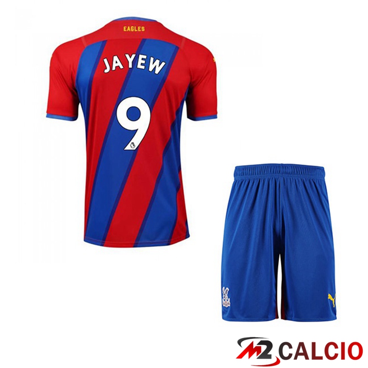 Maglie Calcio Personalizzate,Tute Calcio Squadre,Maglia Nazionale Italiana Calcio | Maglia Crystal Palace (J.AYEW 9) Bambino Prima Rosso/Blu 2021/22