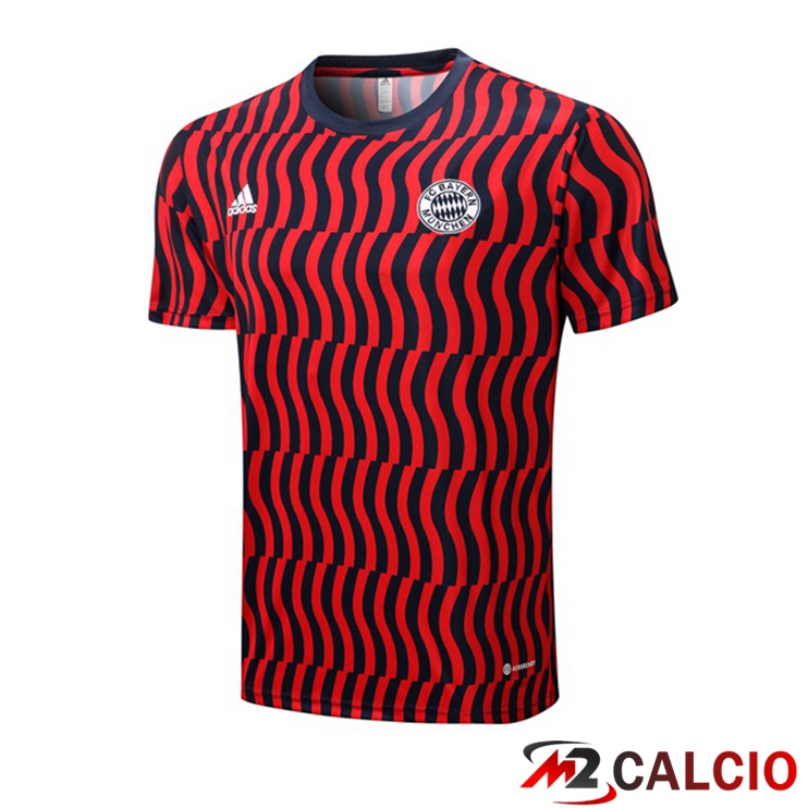 Maglie Calcio Personalizzate,Tute Calcio Squadre,Maglia Nazionale Italiana Calcio | T Shirt Allenamento Bayern Monaco Rosso 2022/2023