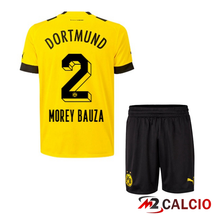 Maglie Calcio Personalizzate,Tute Calcio Squadre,Maglia Nazionale Italiana Calcio | Maglie Calcio Dortmund BVB (Morey Bauza 2) Bambino Prima Giallo 2022/2023