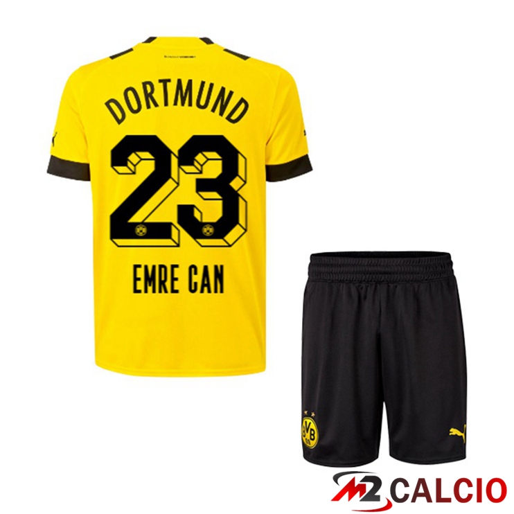Maglie Calcio Personalizzate,Tute Calcio Squadre,Maglia Nazionale Italiana Calcio | Maglie Calcio Dortmund BVB (Emre Can 23) Bambino Prima Giallo 2022/2023