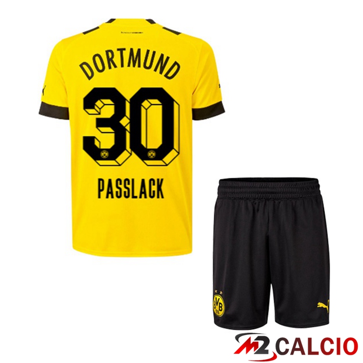 Maglie Calcio Personalizzate,Tute Calcio Squadre,Maglia Nazionale Italiana Calcio | Maglie Calcio Dortmund BVB (Passlack 30) Bambino Prima Giallo 2022/2023