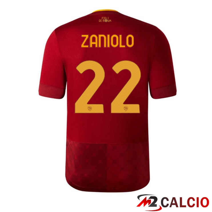 Maglie Calcio Personalizzate,Tute Calcio Squadre,Maglia Nazionale Italiana Calcio | Maglie Calcio AS Roma (ZANIOLO 22) Prima Rosso 2022/2023