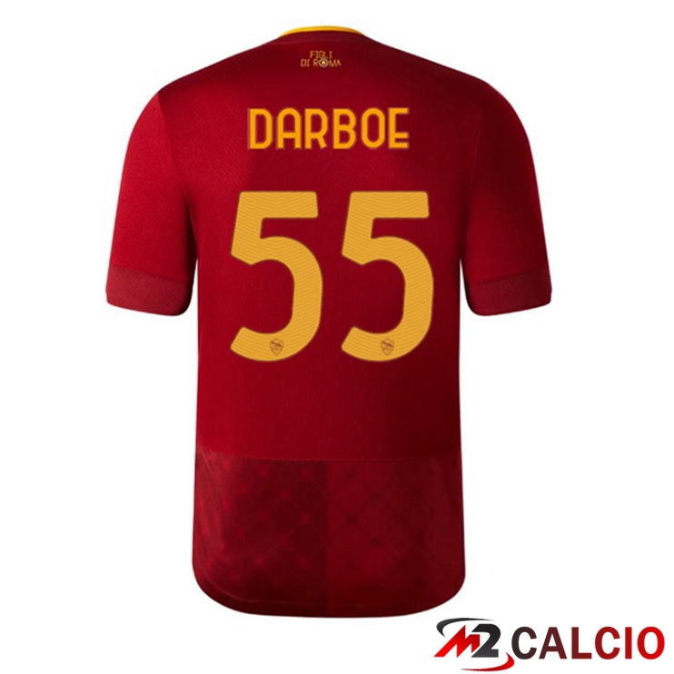 Maglie Calcio Personalizzate,Tute Calcio Squadre,Maglia Nazionale Italiana Calcio | Maglie Calcio AS Roma (DARBOE 55) Prima Rosso 2022/2023