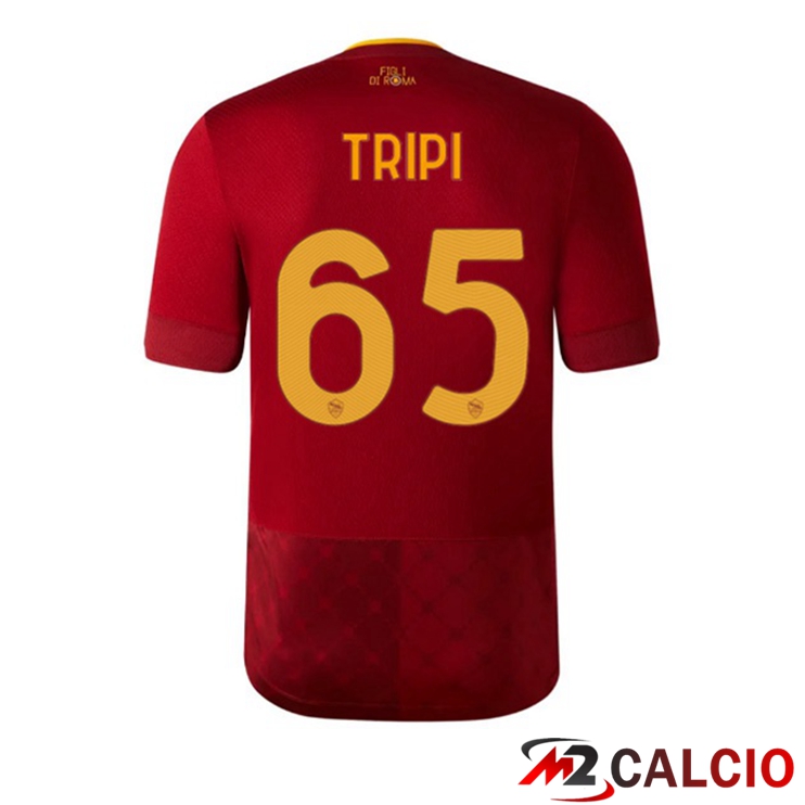 Maglie Calcio Personalizzate,Tute Calcio Squadre,Maglia Nazionale Italiana Calcio | Maglie Calcio AS Roma (TRIPI 65) Prima Rosso 2022/2023