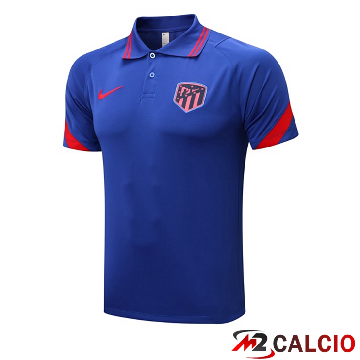 Maglie Calcio Personalizzate,Tute Calcio Squadre,Maglia Nazionale Italiana Calcio | Maglia Polo Atletico Madrid Blu 2022/2023