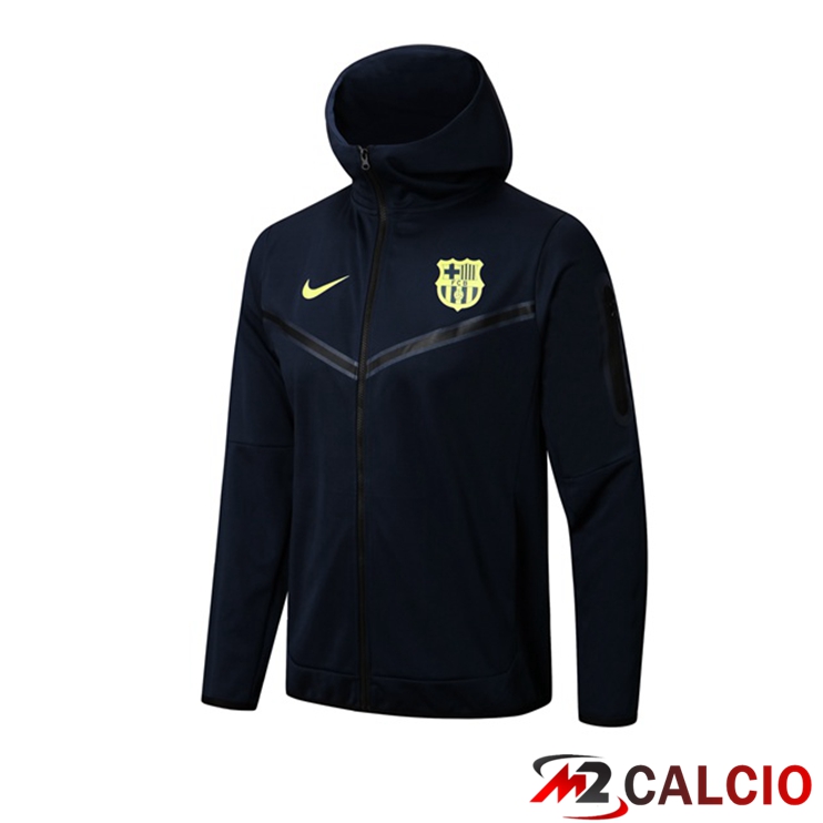 Maglie Calcio Personalizzate,Tute Calcio Squadre,Maglia Nazionale Italiana Calcio | Giacca Con Cappuccio FC Barcellona Blu Royal 2022/2023