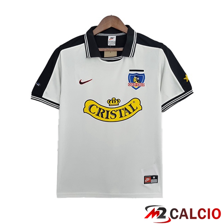 Maglie Calcio Personalizzate,Tute Calcio Squadre,Maglia Nazionale Italiana Calcio | Maglie Calcio Colo-Colo Retro Prima Bianco 1999