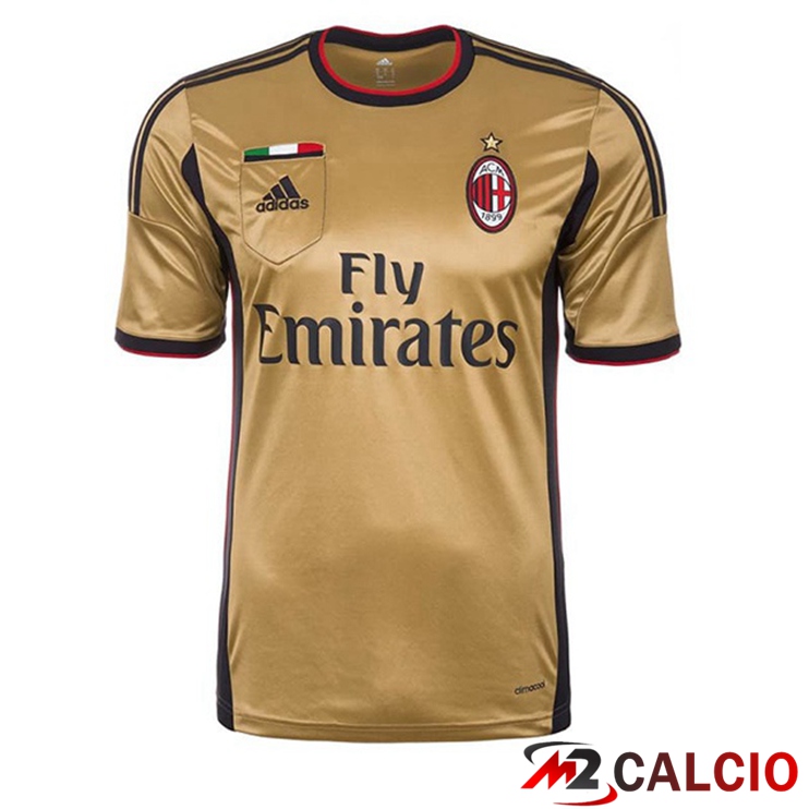 Maglie Calcio AC Milan Retro Terza Giallo 2013-2014