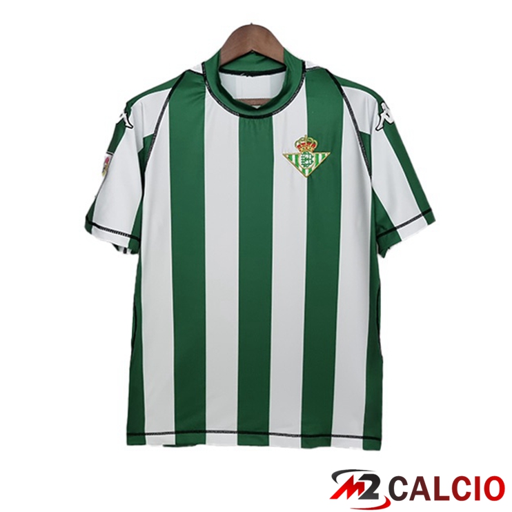 Maglie Calcio Personalizzate,Tute Calcio Squadre,Maglia Nazionale Italiana Calcio | Maglie Calcio Real Betis Retro Prima Verde Bianco 2003-2004
