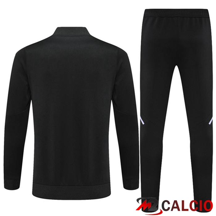 Insieme Tuta Calcio - Giacca Real Madrid Nero 2022/2023