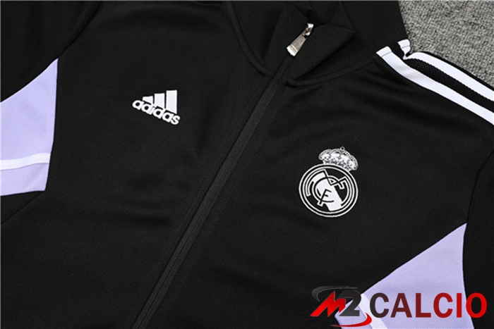 Insieme Tuta Calcio - Giacca Real Madrid Nero 2022/2023