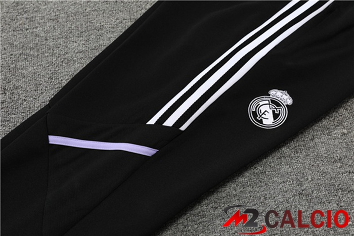 Insieme Tuta Calcio - Giacca Real Madrid Nero 2022/2023