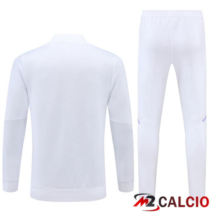 Insieme Tuta Calcio - Giacca Real Madrid Bianco 2022/2023