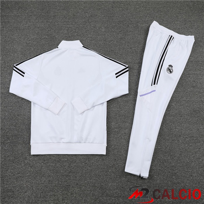 Insieme Tuta Calcio - Giacca Real Madrid Bianco 2022/2023