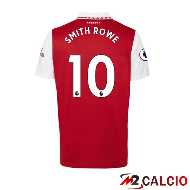 Maglie Calcio Personalizzate,Tute Calcio Squadre,Maglia Nazionale Italiana Calcio | Maglie Calcio Arsenal (SMITH ROWE 10) Prima Rosso Bianco 2022/2023