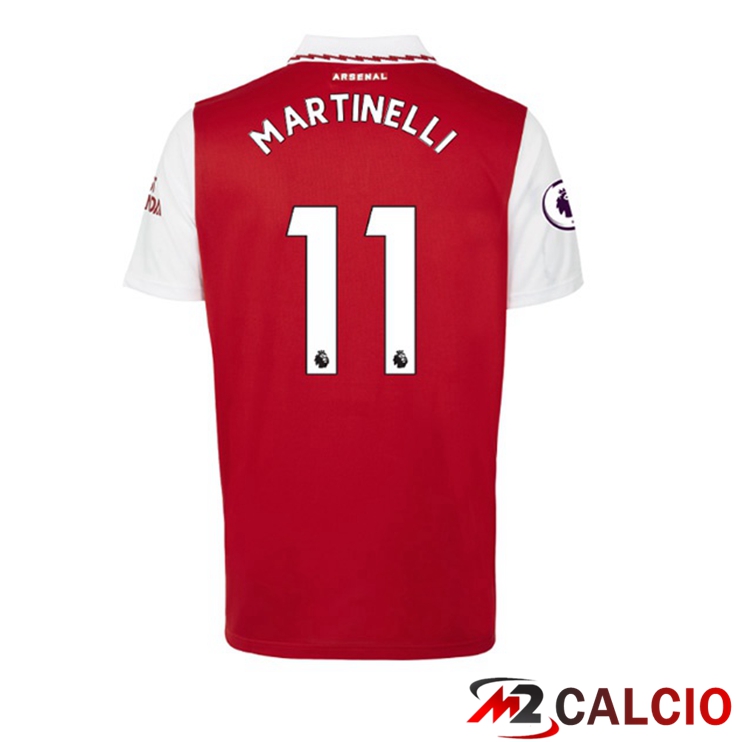 Maglie Calcio Personalizzate,Tute Calcio Squadre,Maglia Nazionale Italiana Calcio | Maglie Calcio Arsenal (MARTINELLI 11) Prima Rosso Bianco 2022/2023